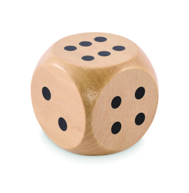 Лого трейд pекламные продукты фото: Schima wooden dice 5cm dia