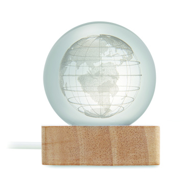 Логотрейд pекламные подарки картинка: LED globe glass ball