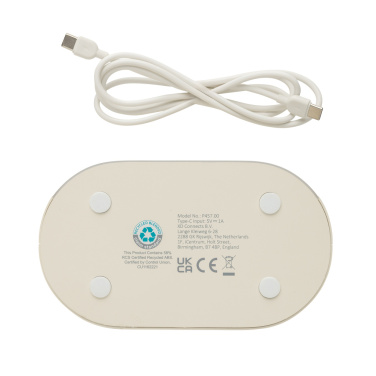 Логотрейд pекламные подарки картинка: Будильник с белым шумом LumaRise RCS из переработанного пластика