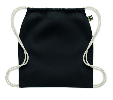 Логотрейд pекламные cувениры картинка: Drawstring bag Fairtrade 180gr