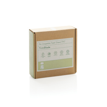 Лого трейд pекламные продукты фото: Аккумуляторная дорожная бритва TrimBlade, степень защиты IPX7.