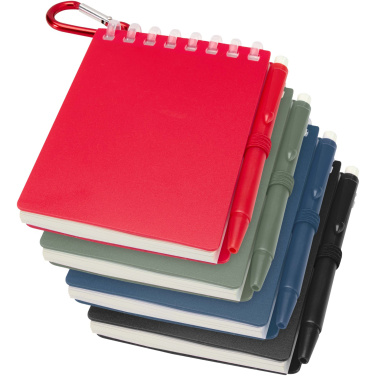 Лого трейд pекламные подарки фото: Lig Mini набор из блокнота в мягкой обложке из переработанного пластика и шариковой ручки (синие чернила)