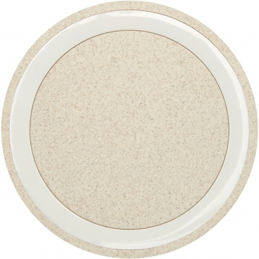 Logotrade kampanjprodukter bild: Naka 5 W trådlös laddningsplatta i halm