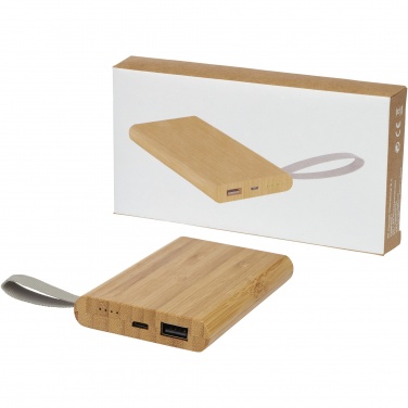Logotrade kampanjprodukter bild: Tulda 5000 mAh powerbank bambu