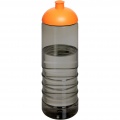 H2O Active® Eco Treble 750 ml sportflaska med kupollock , Träkol / Orange