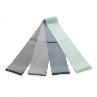 Logotrade kampanjprodukter bild: 4-pack elastiska träningsband i fodral