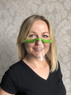 Logotrade profilprodukter bild: KALIPSO klar ansiktsskydd-mask för mun och näsa 1447162