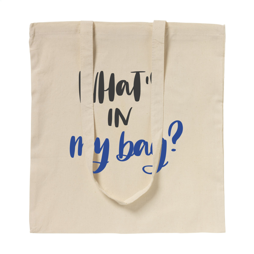 Logotrade profilreklam bild: ShoppyBag (100 g/m²) bomullspåse med långa handtag