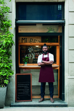 Logotrade reklamprodukter bild: Förkläde ekologisk bomull 240g