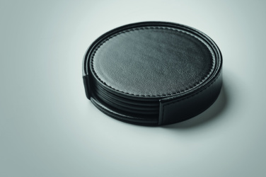 Logotrade profilreklam bild: Set med 4 PU-underlägg