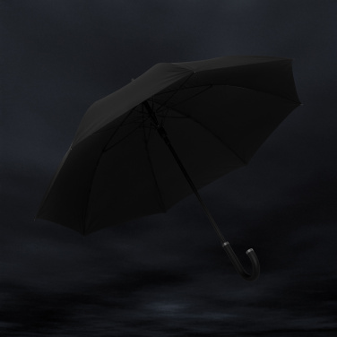 Logotrade profilreklam bild: Swiss Peak Vero Aware™ RPET 25” paraply med lyxigt handtag