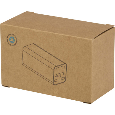 Logotrade reklamprodukter bild: Acamar 20 000 mAh 70 W powerbank för bärbar dator av återvunnen aluminium