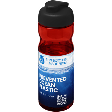 Logotrade kampanjprodukter bild: H2O Active® Eco Base 650 ml sportflaska med uppfällbart lock