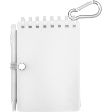 Logotrade profilprodukter bild: Lig Mini uppsättning med återvunnen utomhusanteckningsbok med mjukt omslag och kulspetspenna (blått bläck)